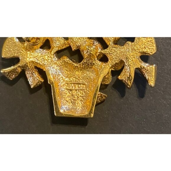 AVON Vintage Aurora Borealis Rhinestone Christmas Brooch Pin - Picture 4 of 7